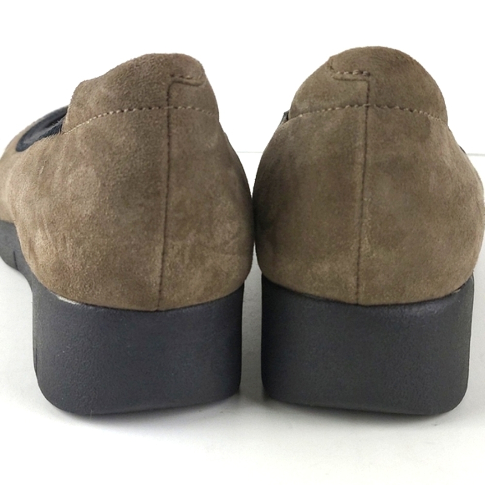 Clarks Artisan Daelyn Hill Suede Leather  Tan & Black Platform Low Wedge… - Picture 7 of 16